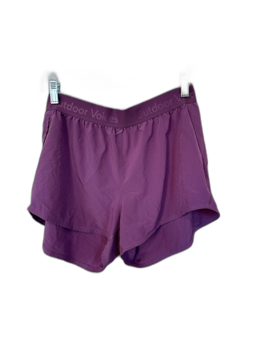 Outdoor Voices Size M Purple Recycled Polyester Blend Drawstring Athletic Shorts Purple / M