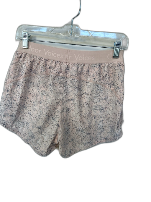 Outdoor Voices Size M Peach & Gray Print Recycled Polyester Blend Shorts Peach & Gray Print / M