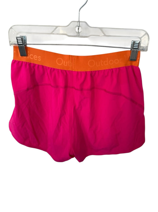 Outdoor Voices Size S Pink & Orange Recycled Polyester Blend Waist Band Shorts Pink & Orange / S