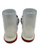 Tory Burch Shoe Size Est 7.5 White & Multi Leather Strappy Logo Sandals White & Multi / Est 7.5