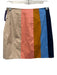 Staud Size 2 Blue, Yellow, Pink Cotton Color Block Stripe Side Zip Mini Skirt Blue, Yellow, Pink / 2
