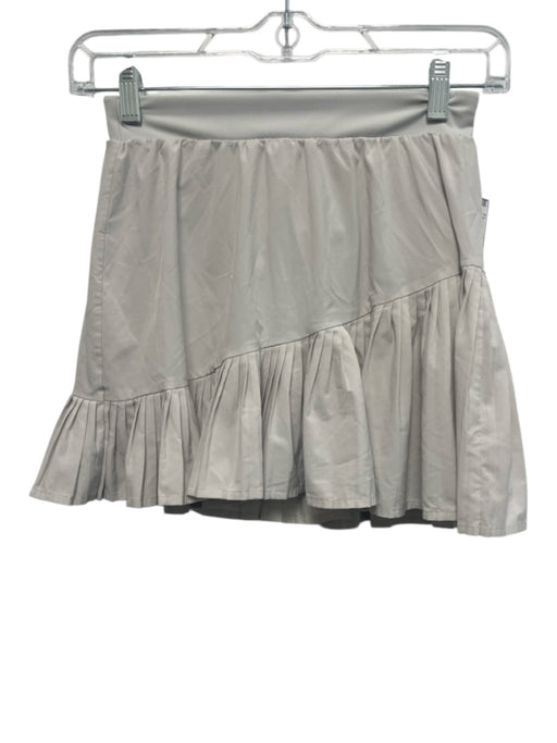 Spanx Size XS Light Gray Pleated Detail Asymmetrical Athletic Skort Light Gray / XS