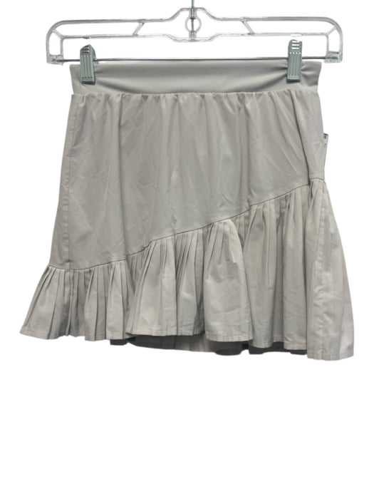 Spanx Size XS Light Gray Pleated Detail Asymmetrical Athletic Skort Light Gray / XS