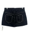 Reformation Size 27 Black Cotton Denim Zip Fly Studded Mini Skirt Black / 27