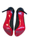 Christian Louboutin Shoe Size 41 Black Leather Mesh Round Toe Stiletto Pumps Black / 41