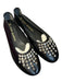 Tory Burch Shoe Size 10 Black Goat Leather Crystal Solid Slip On Ballet Shoes Black / 10