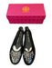 Tory Burch Shoe Size 10 Black Goat Leather Crystal Solid Slip On Ballet Shoes Black / 10