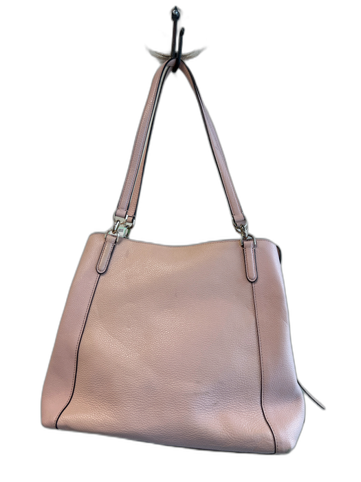 Kate Spade Pink Pebbled Leather silver tone hardware Solid shoulder bag Bag Pink