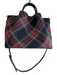 Dooney & Bourke Red & green Canvas Gold hardware Plaid Inside & Out Pockets Bag Red & green / L