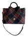 Dooney & Bourke Red & green Canvas Gold hardware Plaid Inside & Out Pockets Bag Red & green / L