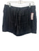Marie Oliver Size 6 Black Linen & Silk Fringe High Waist Shorts Black / 6