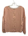 Marie Oliver Size M Light Pink & White Long puff sleeve Stripe Detail Top Light Pink & White / M