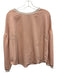 Marie Oliver Size M Light Pink & White Long puff sleeve Stripe Detail Top Light Pink & White / M