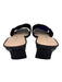 Loeffler Randall Shoe Size 7.5 Brown & Black Leather Peep Toe Twist Mule Sandals Brown & Black / 7.5