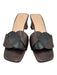 Loeffler Randall Shoe Size 7.5 Brown & Black Leather Peep Toe Twist Mule Sandals Brown & Black / 7.5