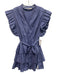 Marie Oliver Size M Cornflower Blue Cotton Tiered Ruffle Cap Sleeve Dress Cornflower Blue / M