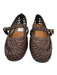 Steve Madden Shoe Size 11 Dark Brown Raffia Flat Buckle Close Woven Shoes Dark Brown / 11