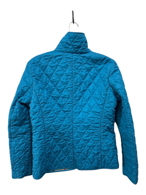 Burberry Brit Size Small Teal Blue Polyester Blend Long Sleeve Quilted Jacket Teal Blue / Small