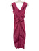 Staud Size 2 Pink Polyester Off Shoulder Rouched Back Slit Gown Pink / 2