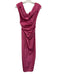 Staud Size 2 Pink Polyester Off Shoulder Rouched Back Slit Gown Pink / 2