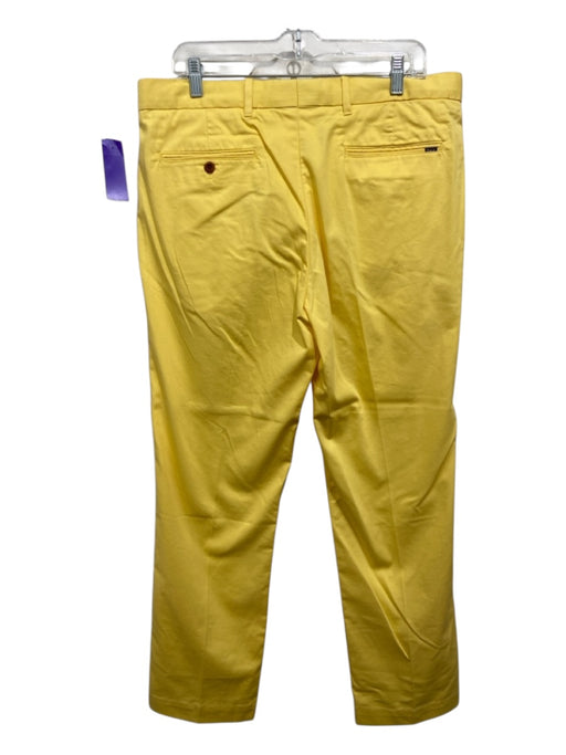 Polo Size 33 Yellow Cotton Blend Solid Khakis Men's Pants Yellow / 33