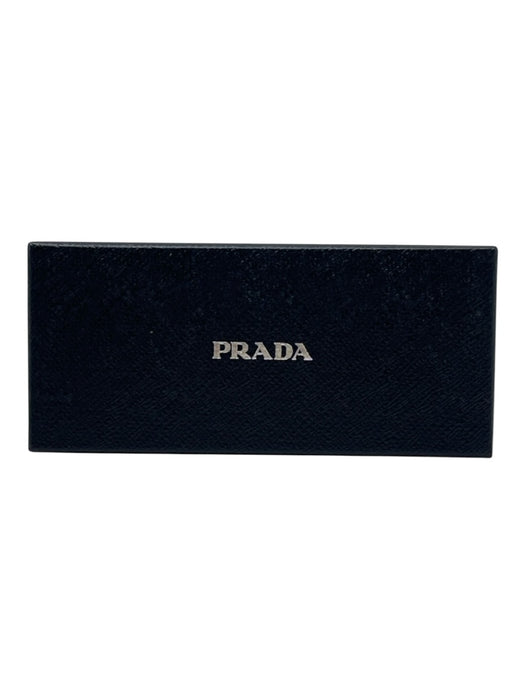 Prada Black & Silver Acetate Metal Accent Gradient Sunglasses Black & Silver