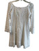 Nanette Lepore Size 0 White Cotton & Polyester Back Zip Long Sleeve Dress White / 0