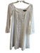 Nanette Lepore Size 0 White Cotton & Polyester Back Zip Long Sleeve Dress White / 0