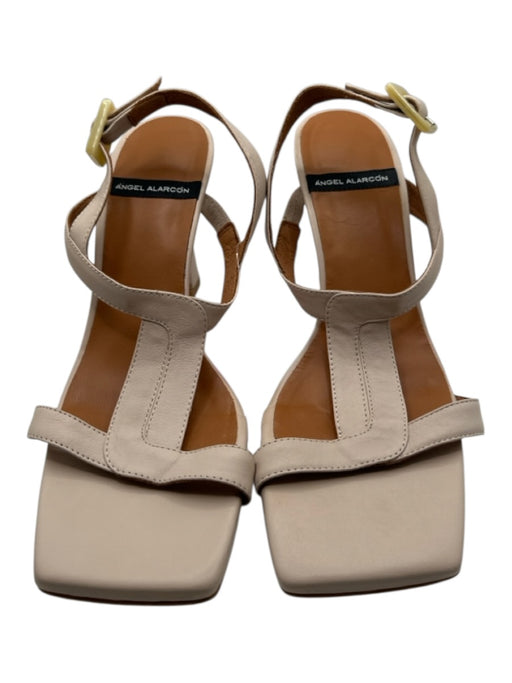 Angel Alarcon Shoe Size 40 Mauve Slingbacks Buckle Detail Heels Mauve / 40