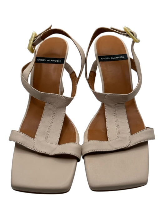 Angel Alarcon Shoe Size 40 Mauve Slingbacks Buckle Detail Heels Mauve / 40