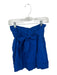 Marc Cain Size S Cobalt Linen Belt Paperbag Pockets Pleats Shorts Cobalt / S