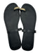 Abercrombie & Fitch Shoe Size 10 Black & Gold Synthetic strap Toe Ring Sandals Black & Gold / 10