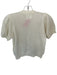 Doen Size S Cream Alpaca Short Sleeve Button Down Dropped Dolman Sleeves Top Cream / S