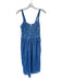 Roberto Verino Size Est S Cornflower Blue Polyester Blend Eyelet Midi Dress Cornflower Blue / Est S