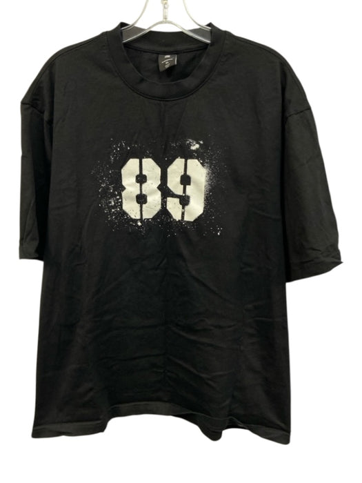 G Star Size XL Black Cotton Blend logo T shirt Crew Men's Short Sleeve Black / XL