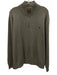 Polo Size XL Gray Green Cotton Solid Quarter Zip Men's Sweater Gray Green / XL