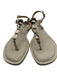 Dolce Vita Shoe Size 8 Cream Pleather Embellished Ankle Strap Sandals Cream / 8