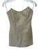Line & Dot Size XS Cream Polyester Tweed Sequin Mini boning Dress Cream / XS