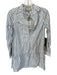 Tuckernuck Size XXS Blue & White Cotton Embroidered shift Long Sleeve Dress Blue & White / XXS