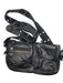 Free People Black Vegan Leather Adjustable Strap Pockets Zip Cross Body Purse Black