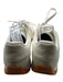 Adidas Shoe Size 8 Cream Canvas Stripe Detail Lace Up Athletic Sneakers Cream / 8