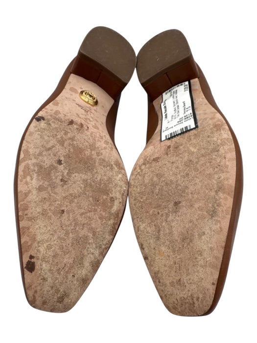 Veronica Beard Shoe Size 7.5 Brown Leather Square Toe Bow Detail Pumps Brown / 7.5
