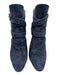 Tamara Mellon Shoe Size 39 Navy Blue Suede leather Almond Toe Cut Out Booties Navy Blue / 39
