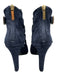 Tamara Mellon Shoe Size 39 Navy Blue Suede leather Almond Toe Cut Out Booties Navy Blue / 39