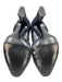 Tamara Mellon Shoe Size 39 Navy Blue Suede leather Almond Toe Cut Out Booties Navy Blue / 39