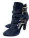 Tamara Mellon Shoe Size 39 Navy Blue Suede leather Almond Toe Cut Out Booties Navy Blue / 39