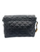 Marc Jacobs Black Leather Quilted Magnetic Clasp Shoulder Bag Black / S