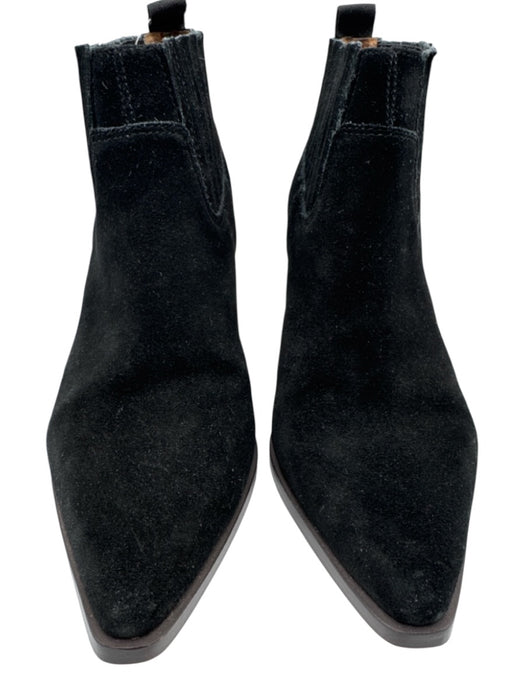 Sarto Franco Sarto Shoe Size 8.5 Black Suede leather Pointed Toe Ankle Booties Black / 8.5