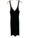 Caroline Constas Size S Black, Brown & White Viscose & Polyester Rib Knit Dress Black, Brown & White / S