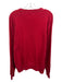 Polo Size L Red Cotton Solid Crew Men's Sweater Red / L